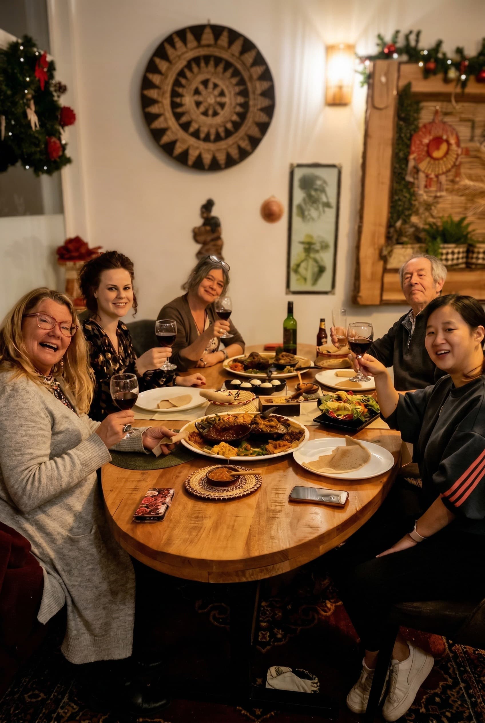 Ethiopisch gerecht op injera